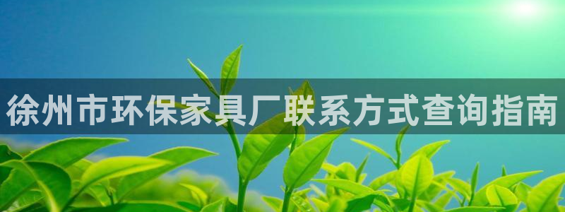 杏耀代理官网：徐州市环保家具厂联系方式查询指南