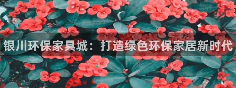 杏耀平台官网下载：银川环保家具城：打造绿色环保家居新时代